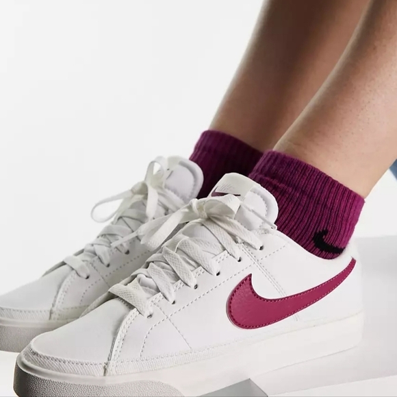 Nike Court Legacy Trainers Sneakers in White NEW Womens - Picture 10 of 10